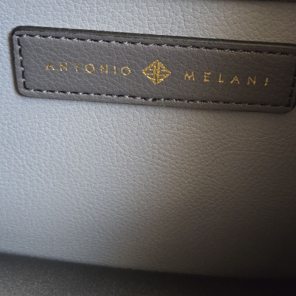 ANTONIO MELANI Gray Structured Tote Bag - Picture 3 of 8